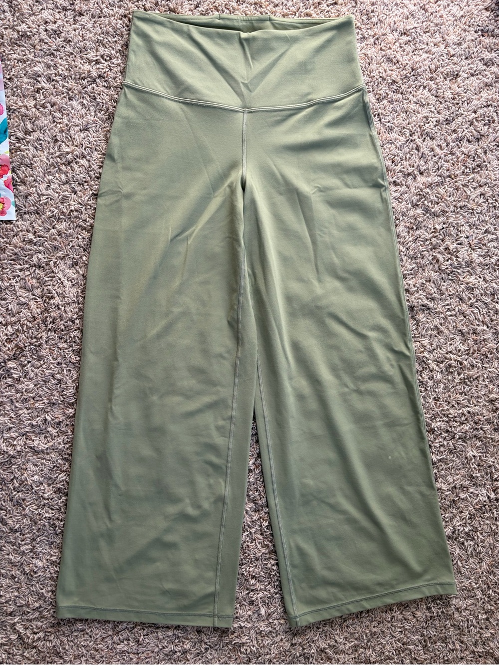 Athleta Elation Wide Leg Pant in Sage Green